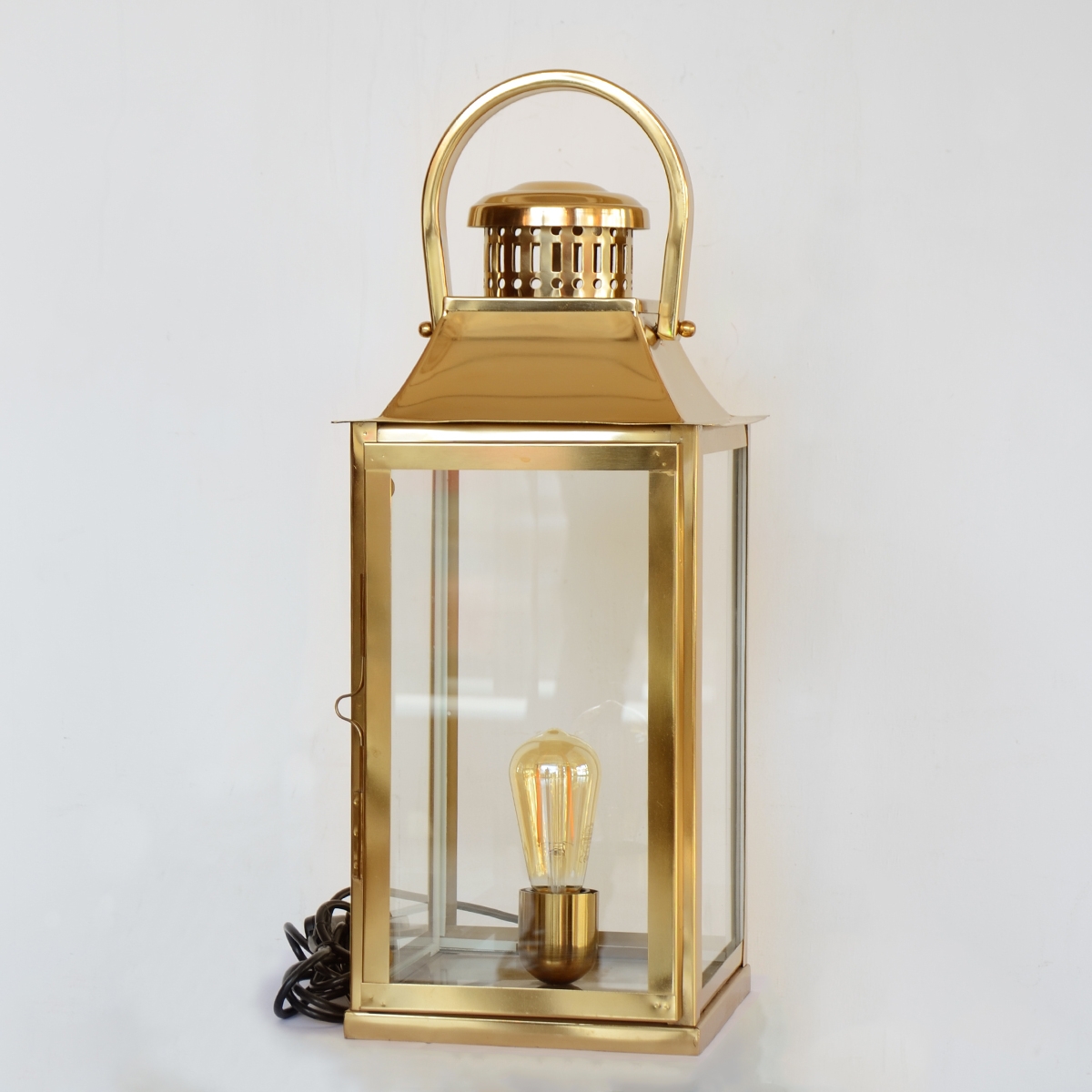 Handmade Stainless Steel Lantern 149349 Small - Gold