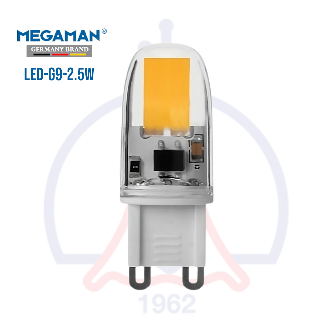 (2800K) مصباح ميجامان- موفر للطاقة 2 وات اللون أبيض خفيف  EU0301.2 2W G4
