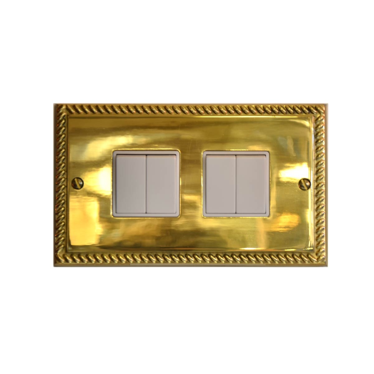 Switch 4Gang 2Way 10Amp T308AB -Brass