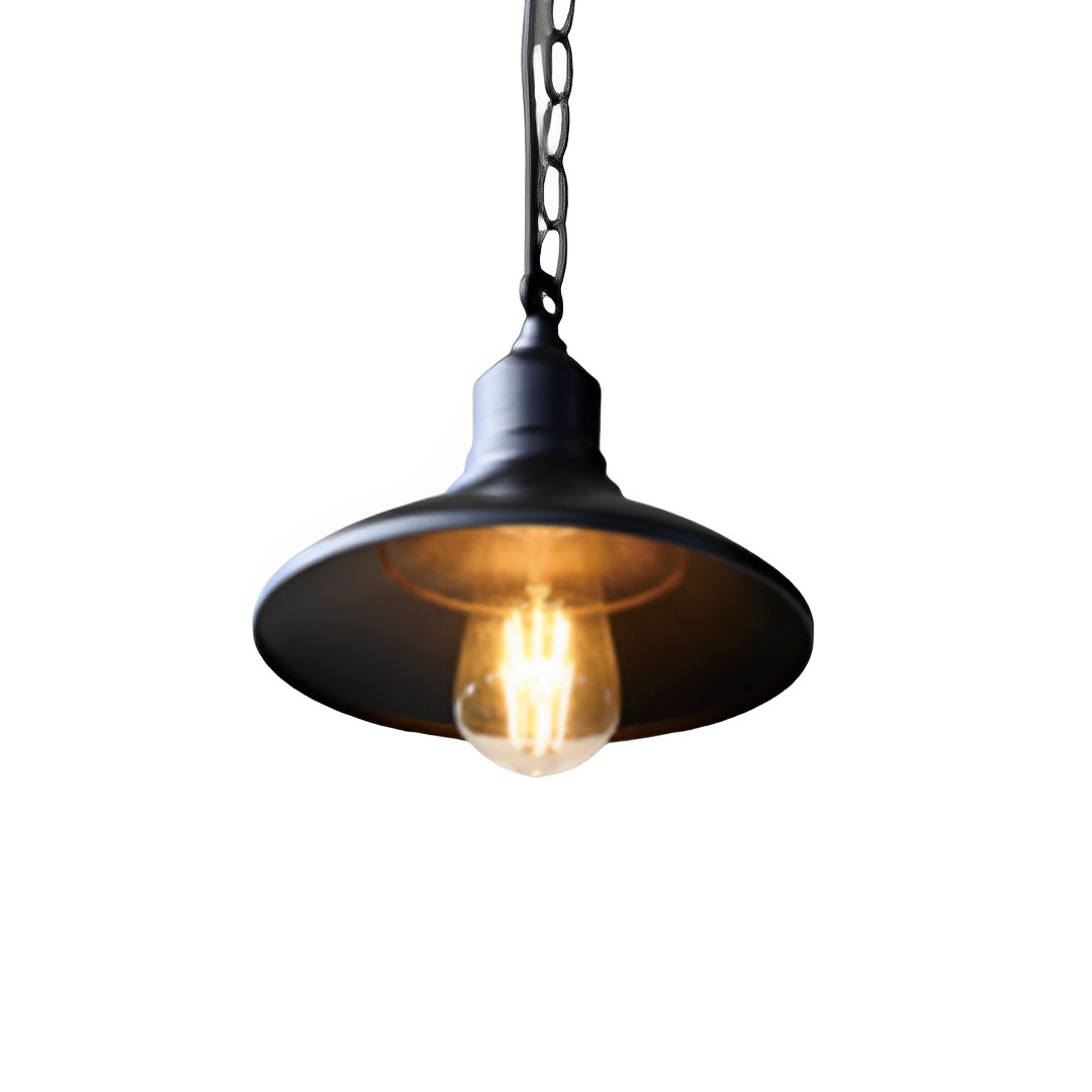 Outdoor Hanging Light - E27 Lamps - Black