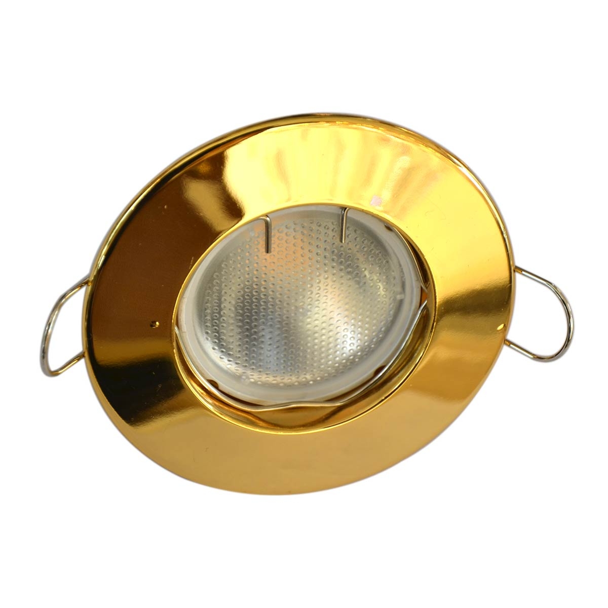  Spotlight Frame, LED Bulb Type, Round Fixed, R219, Gold