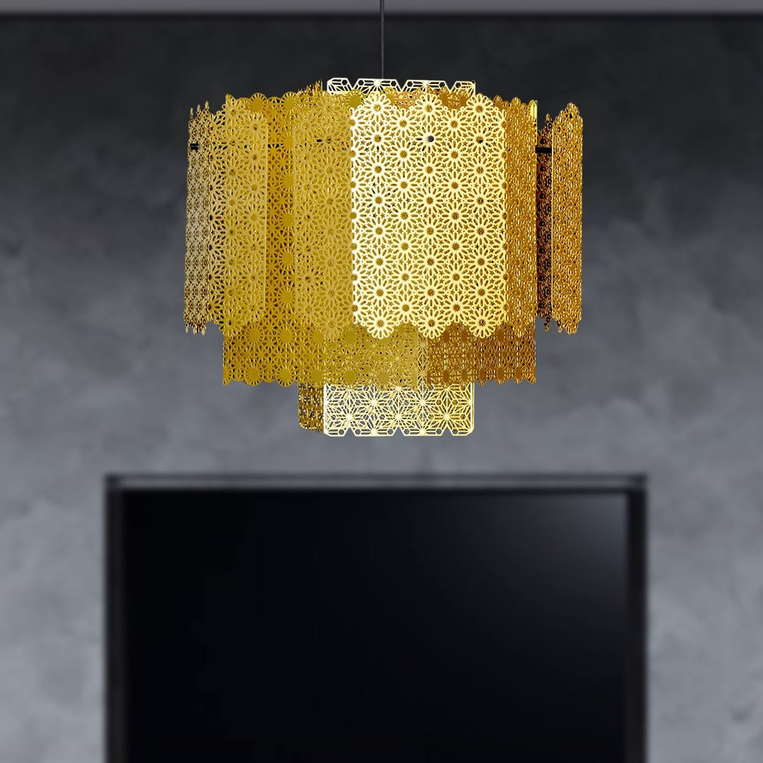 Stylish Ceiling Light MD21477- Gold