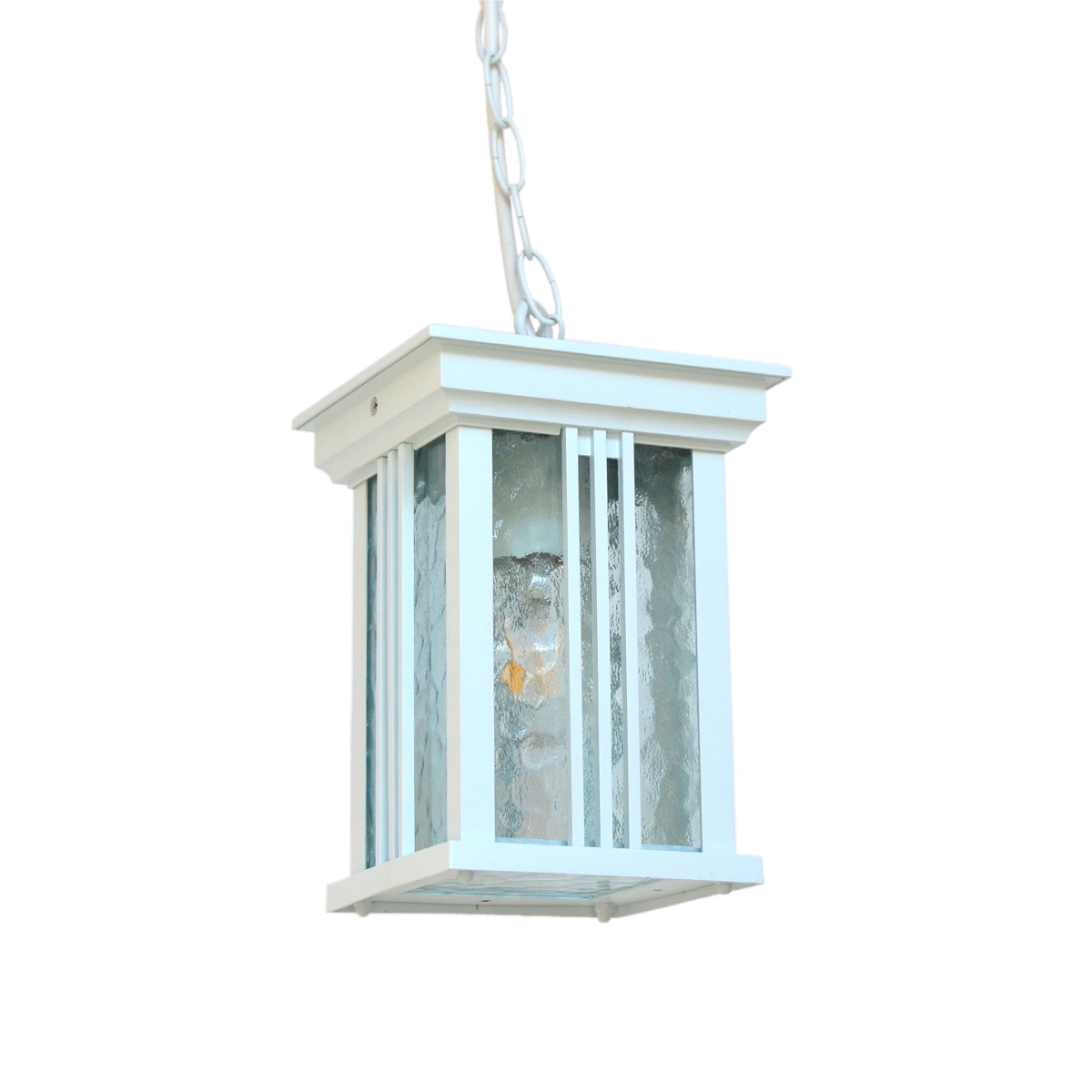 Outdoor Hanging Light 1745 Water Glass Diffuser - White