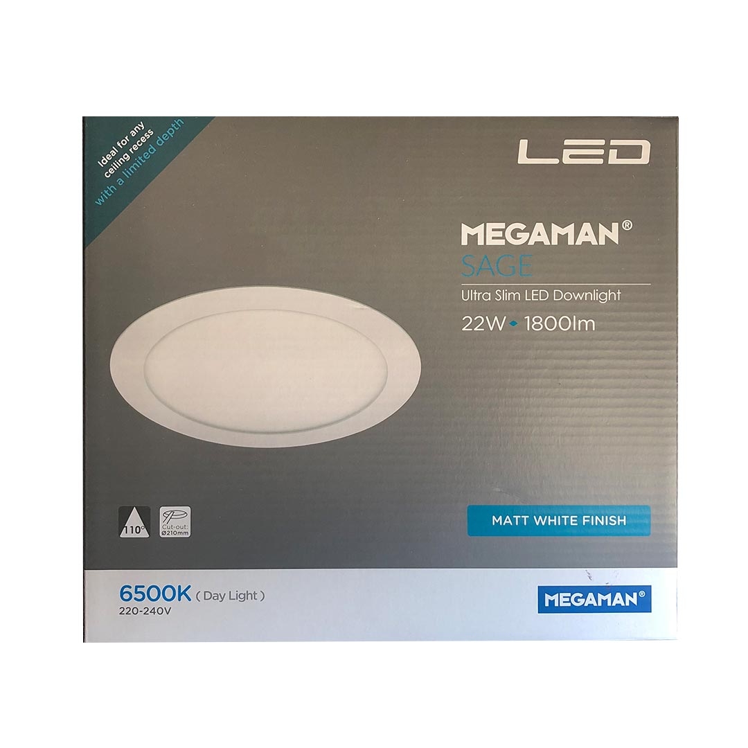 Megaman SAGE Ultra Slim LED Downlight FDL72100V0-EX 22W Daylight 6500K