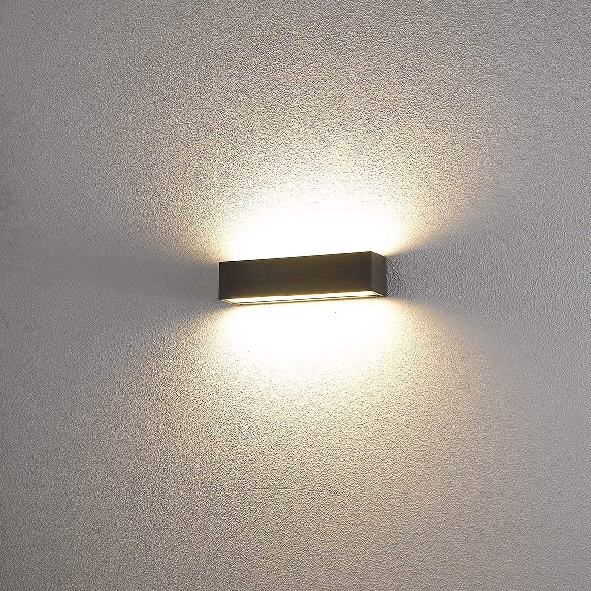 Linear Surface Wall Light Philips LED H1293A  IP65 15W Warm White- Graphite