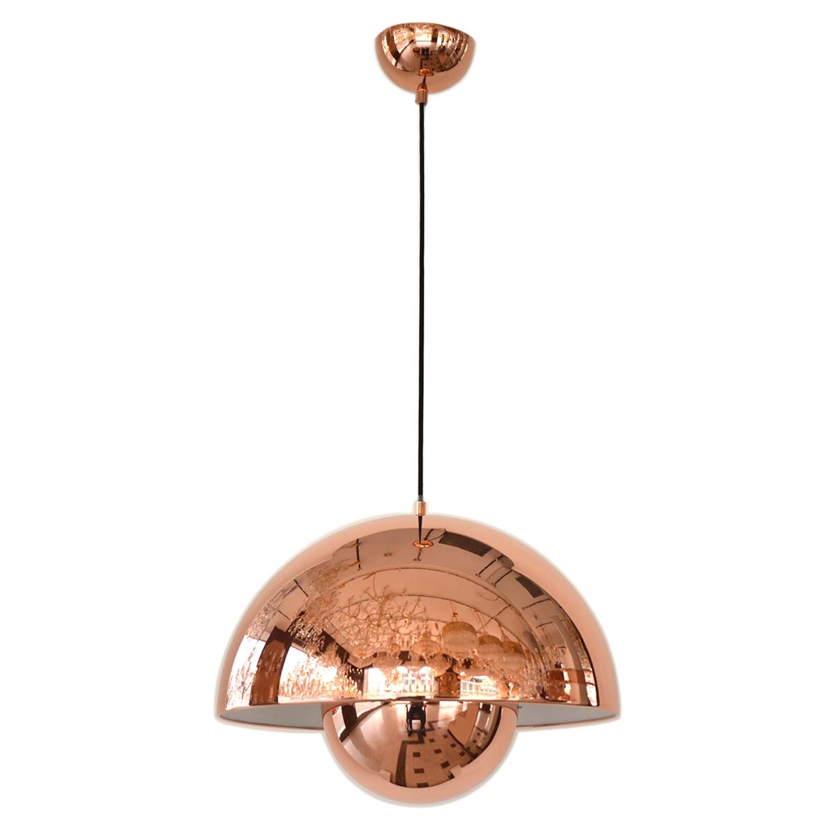  Indoor Ceiling Hanging Pendant Light, E27 Bulb Type, MD207701500, Rose Gold