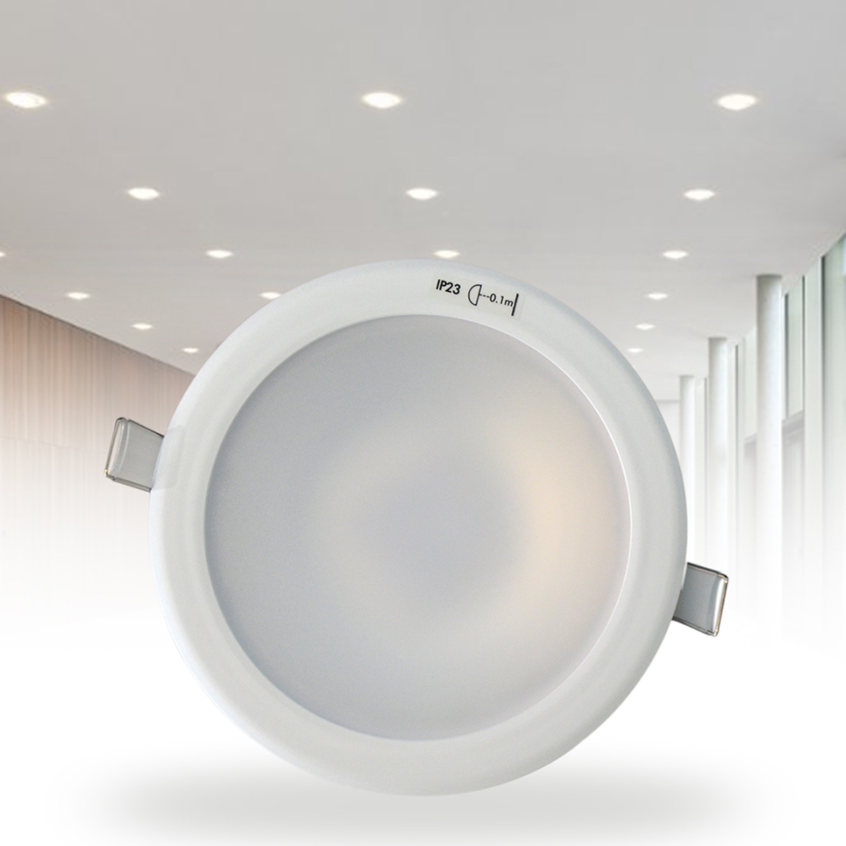  LED Downlight F55500RC/WH26 12W 6500K مصباح من شركة ميجامان - موفرة للطاقة  أبيض ساطع 