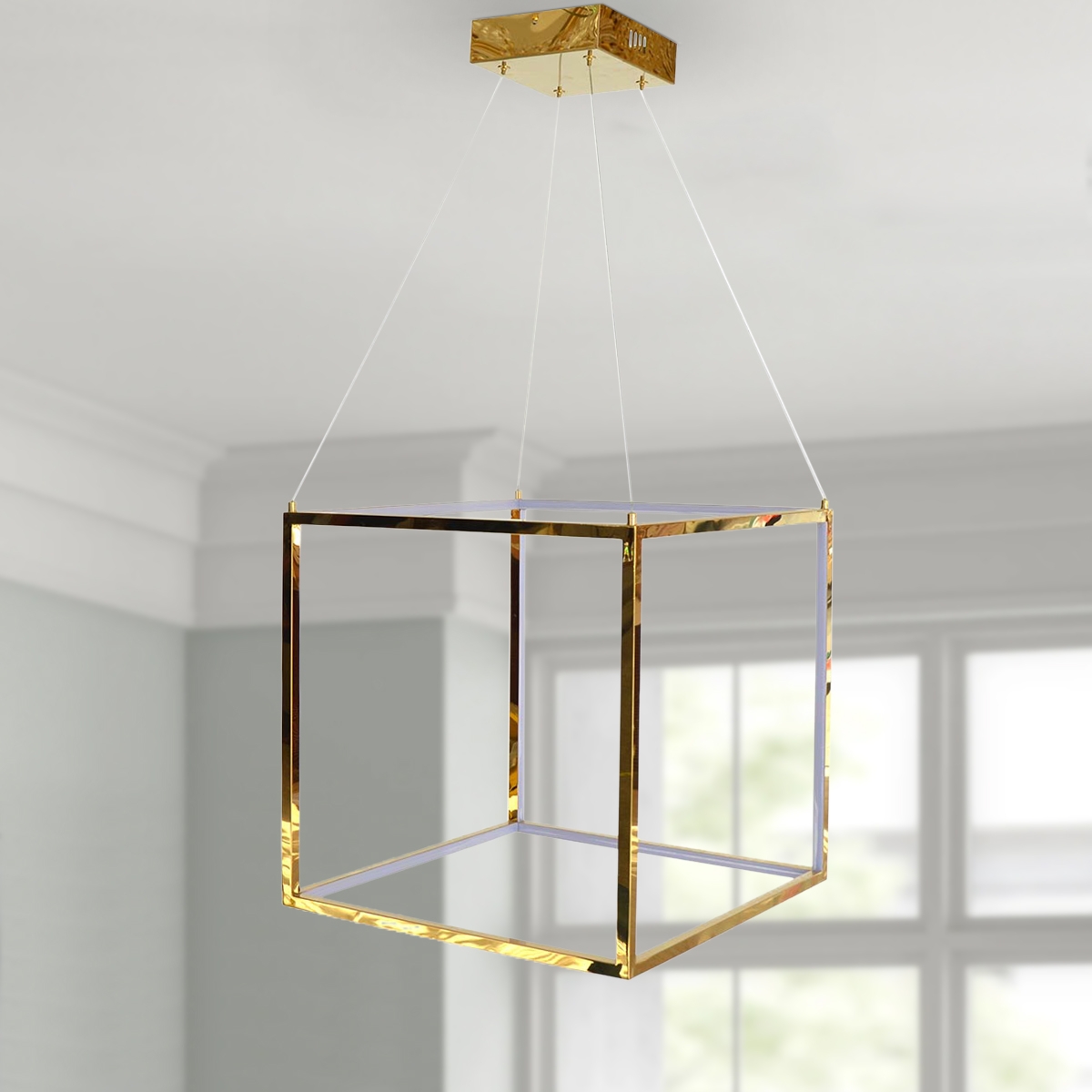 Modern Hanging Light Futuristic LED Geometric TPLD 20160912 - Gold