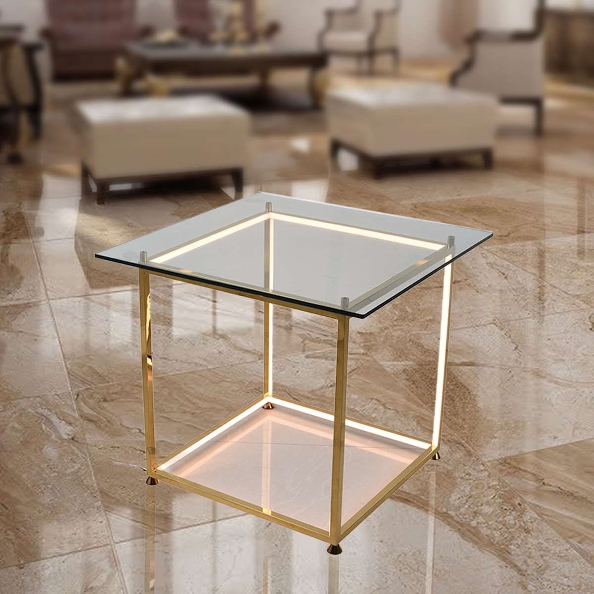 Table Lamp TT20160912-450 Glass-LED 23W Warm White - Gold