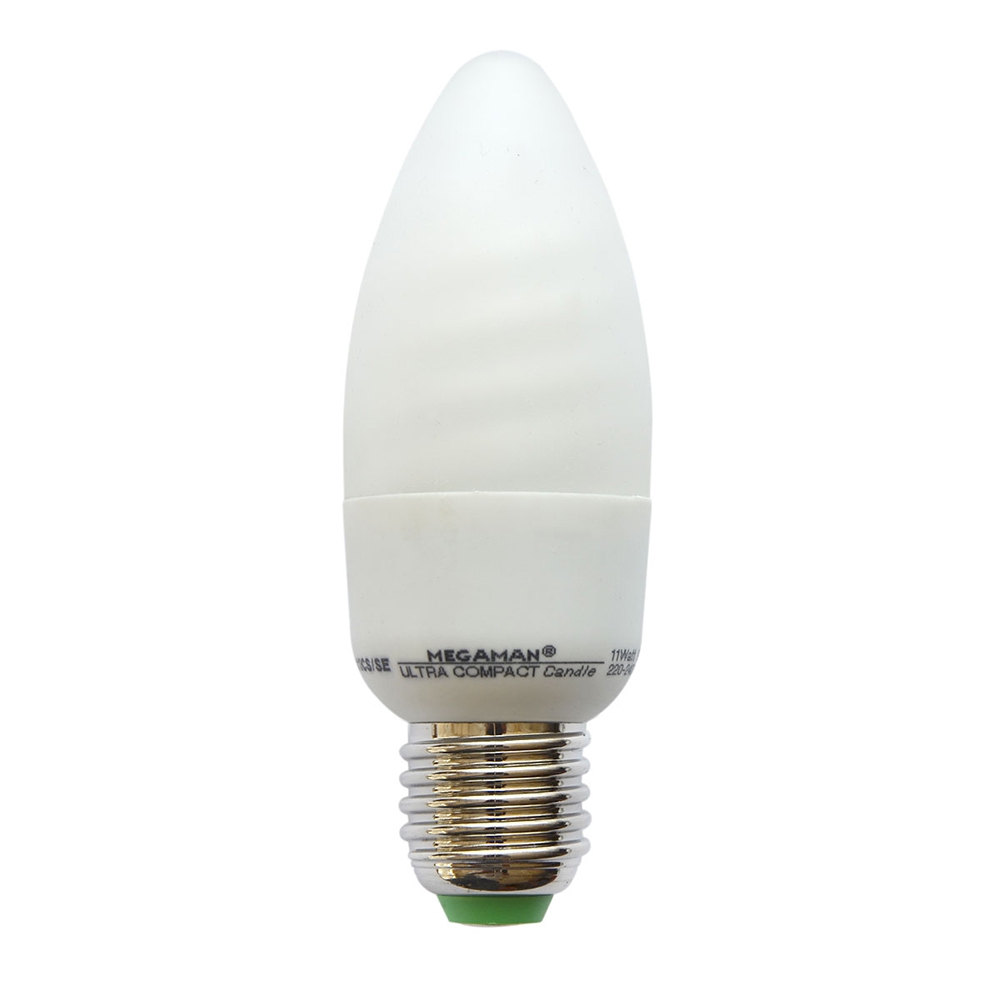 Megaman CL811ICS Energy Saving  11W  CFL Bulb Candle Light Clear Warm White 