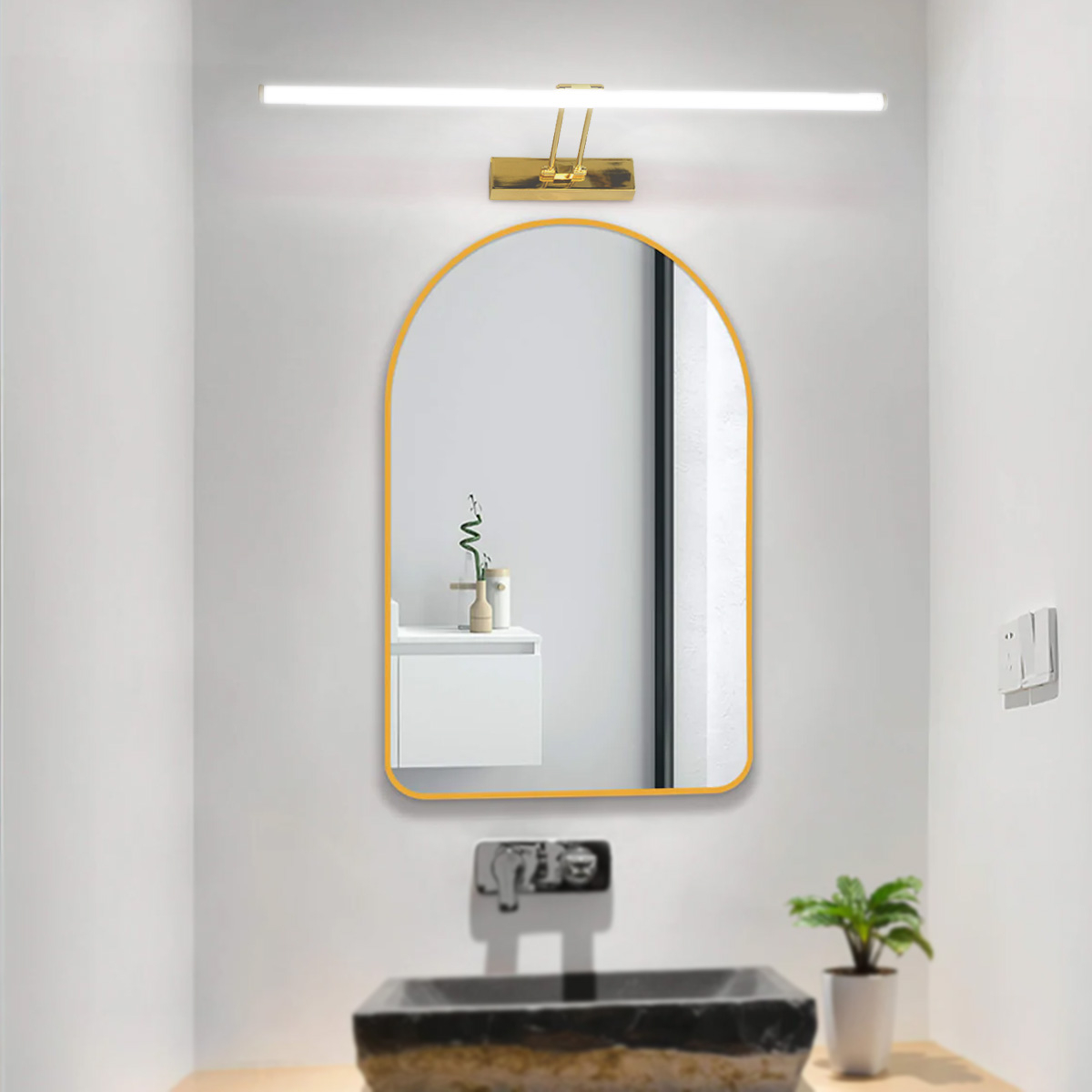 LED Mirror Light / Picture Light 3000K Warm White - Gold