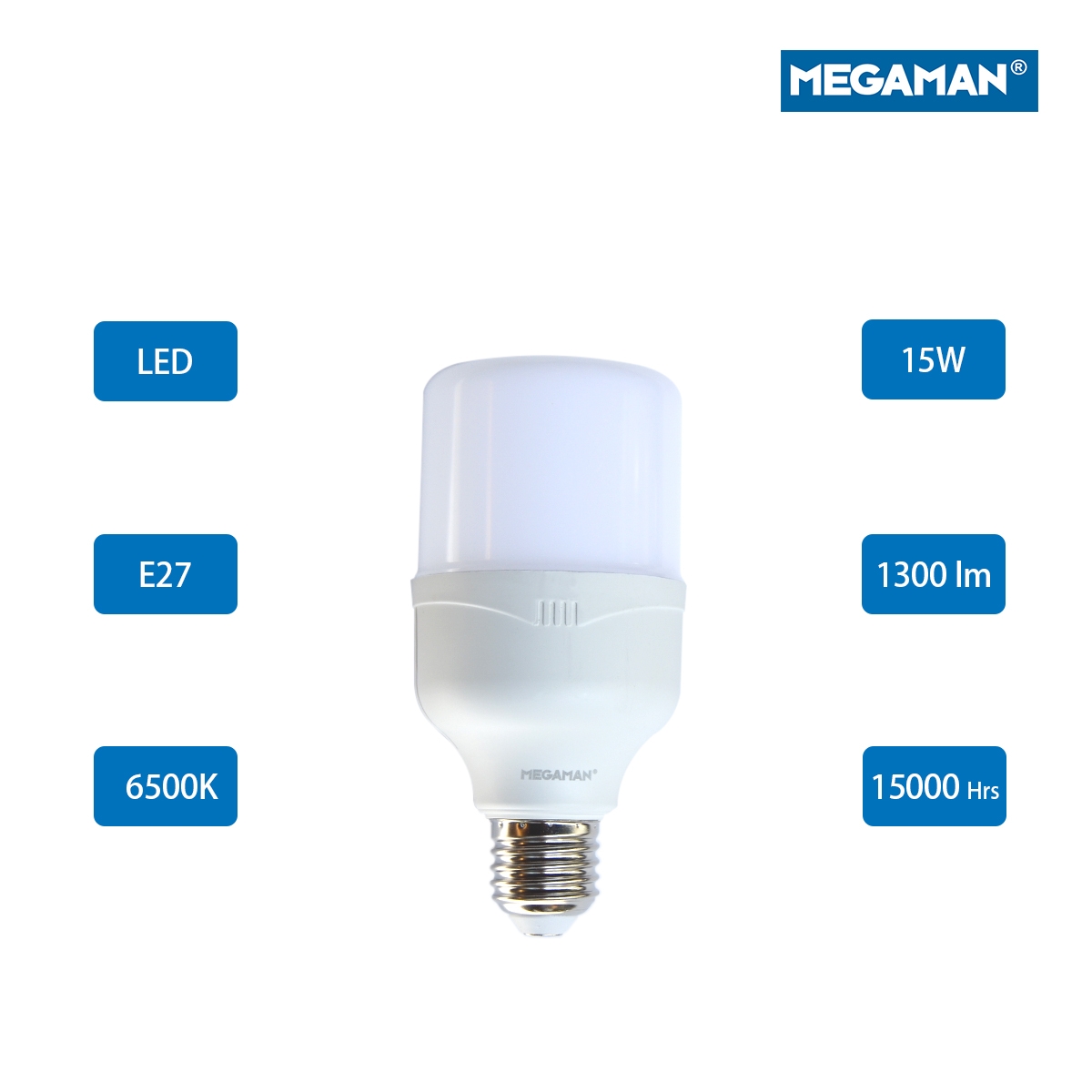Megaman LED Classic Bulb E27  15W 6500K - Day Light