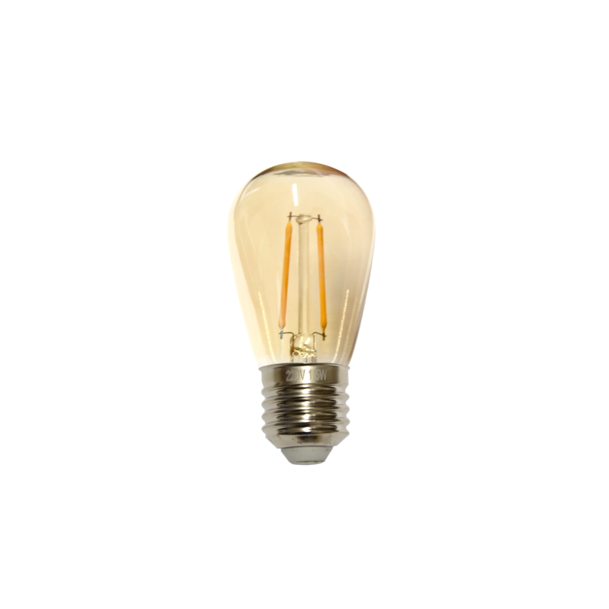 E27 LED Bulb S14 Replacement YJ-05 PC  - Amber Glass