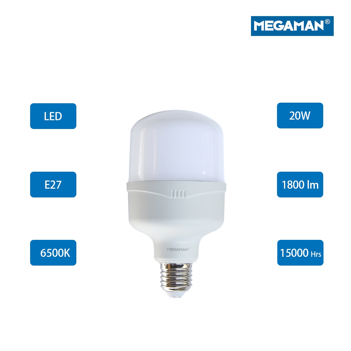لمبة ميجامان- موفرة للطاقة - أبيض ساطع LG240135-OPV00-13.5W-E27-6500K