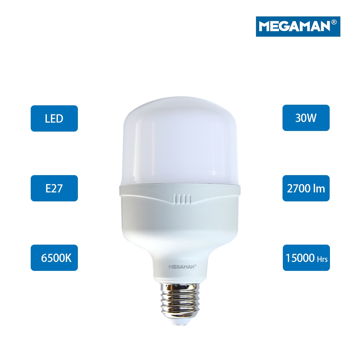 Megaman LED Classic Bulb E27  30W 6500K -Day Light