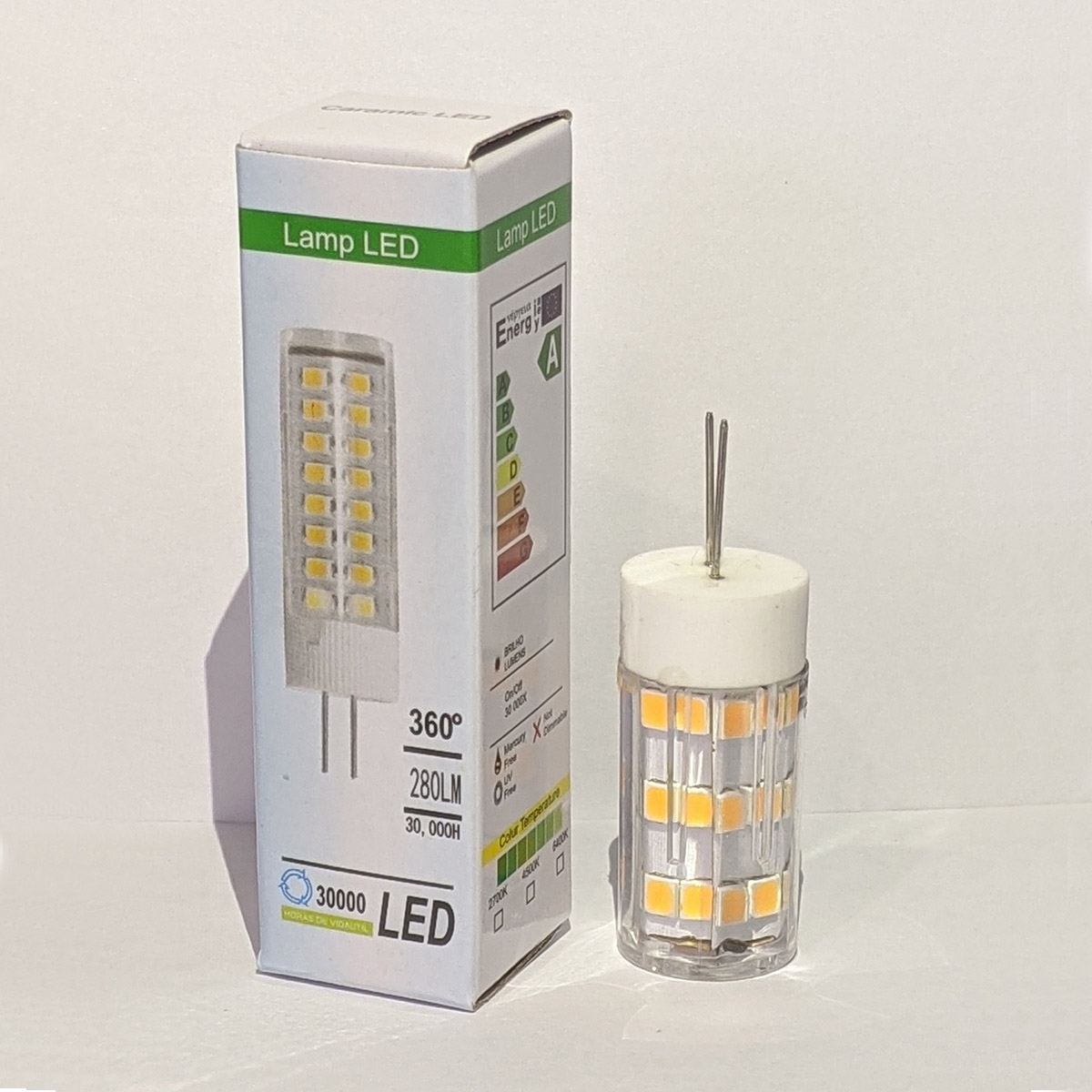 Lamp LED G4 Pin Type Bulb 5W 3000K - Warm White