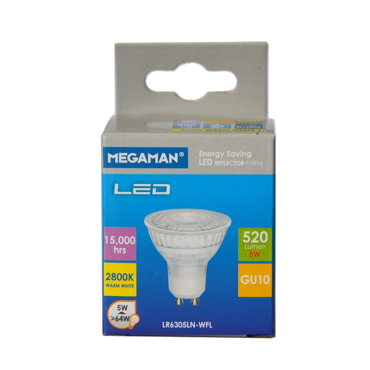 Megaman GU10 LED Bulb LR6305LN 5W 2800K - Warm White