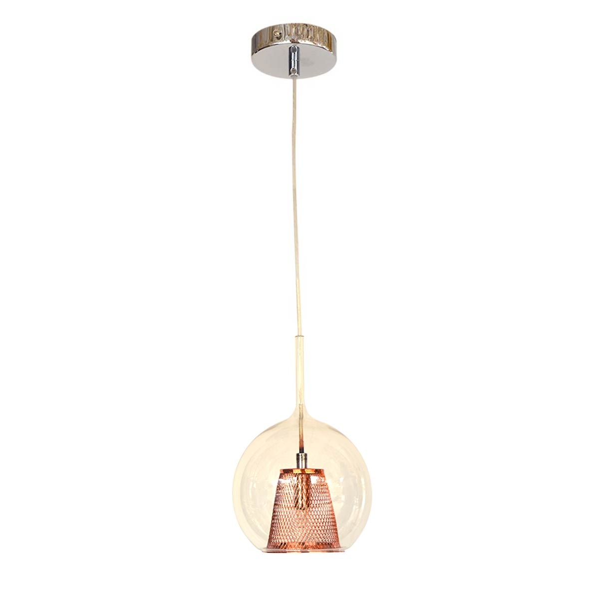 Modern Yeon Gee Pendant Light  MD16002005-1B-With lamps 1xG9-Rose Gold