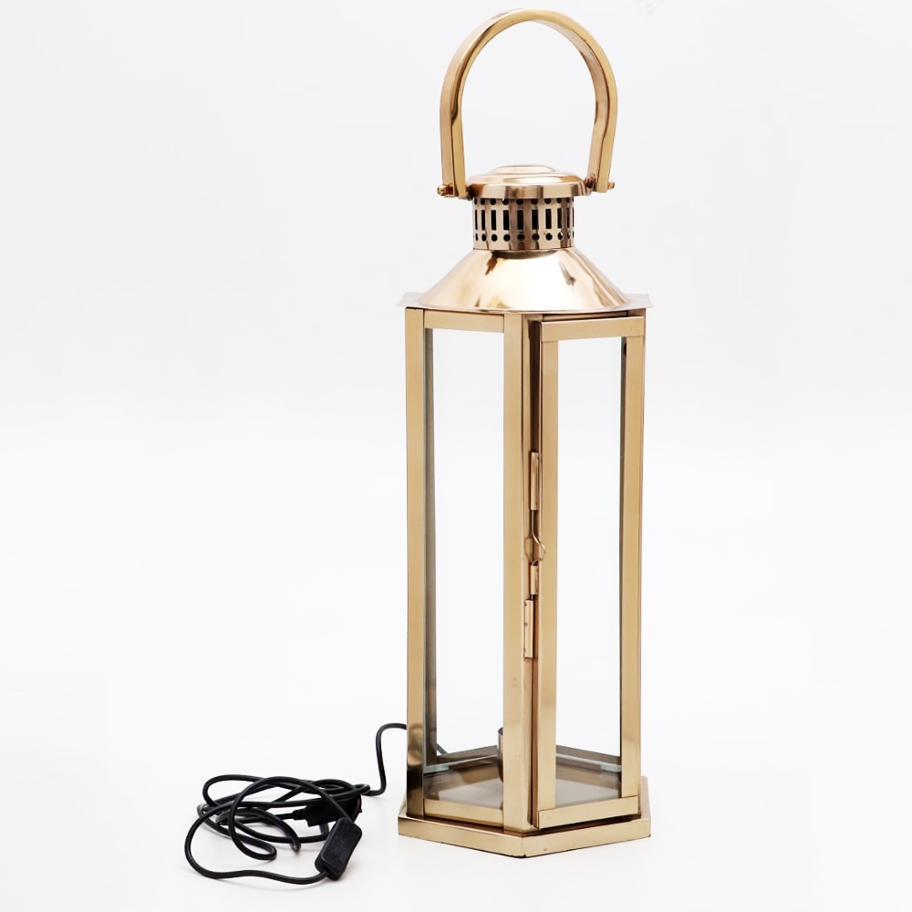 Handmade Stainless Steel Lantern 152001 Large - Gold