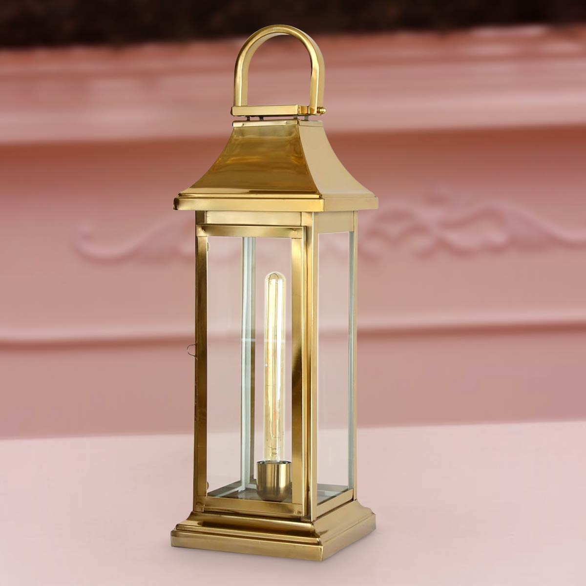 Handmade Stainless Steel Lantern 149346 Large - Gold