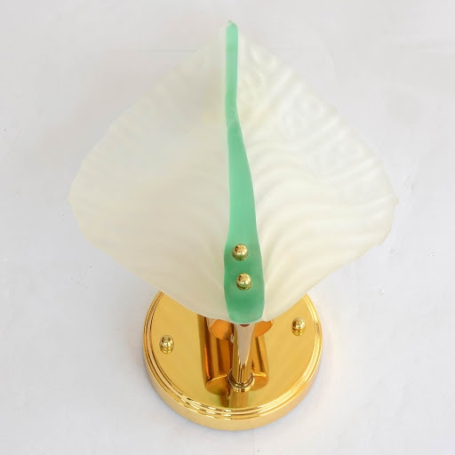 Decorative Glass Italy Wall Light 9875/1W - Gold/Green