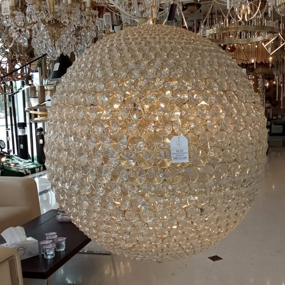 Crystal Ball Chandelier - MD103204-24A -  Gold 