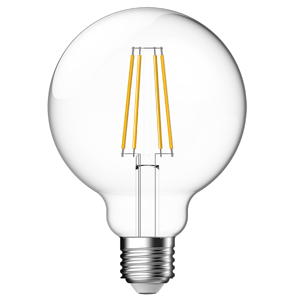 Megaman E27 Globe Lamp Filament Bulb G95 LG068070-CSv00 7W 2700K - Warm White