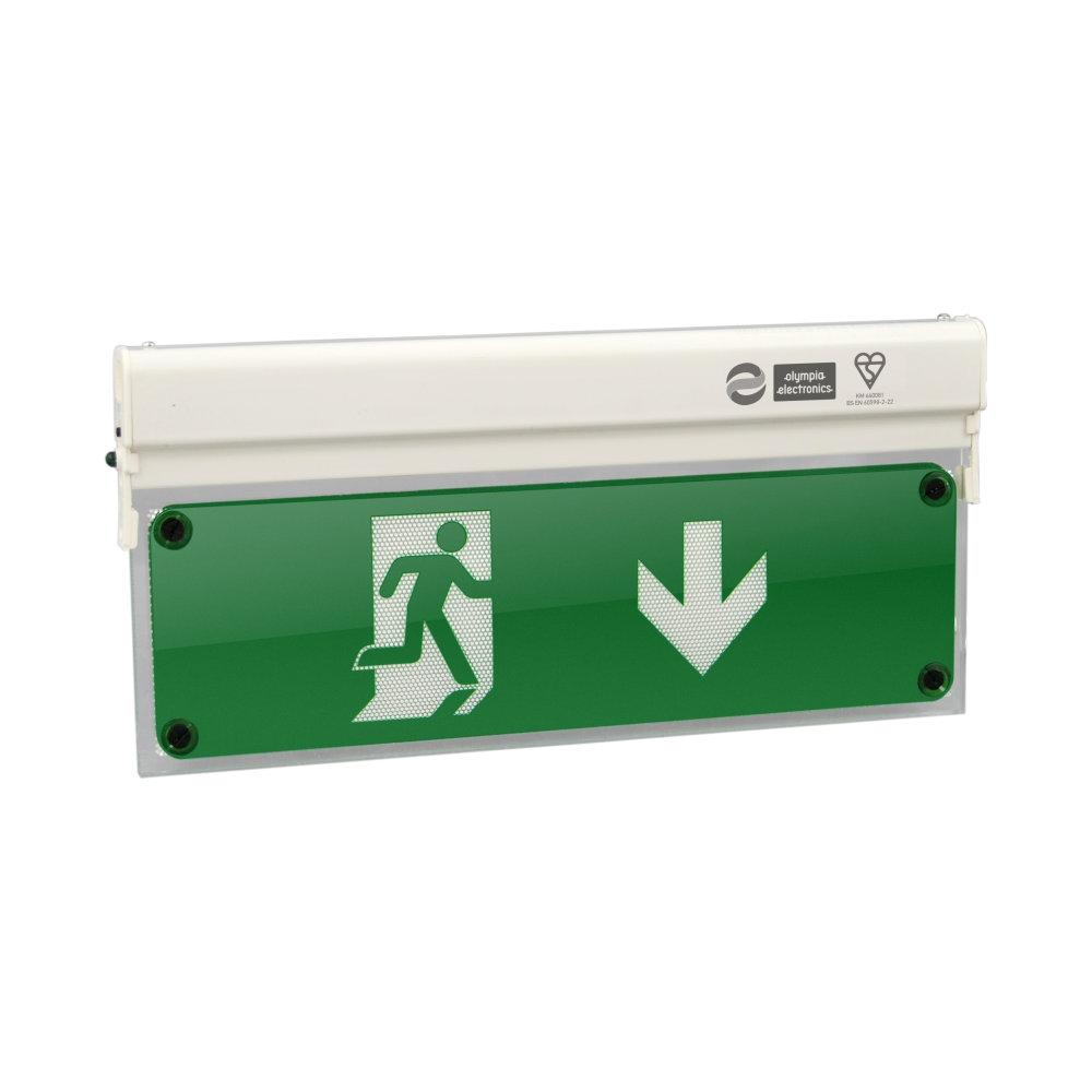 Olympia Emergency Luminar Eco Light Maintained Exit Sign MLD-28D - Green