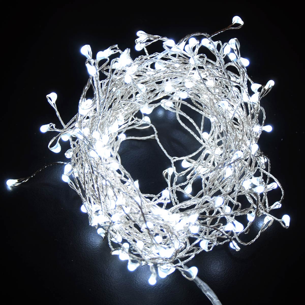 Icicle Cluster Light 200LED Steady On 200LED (3M) - Cold White
