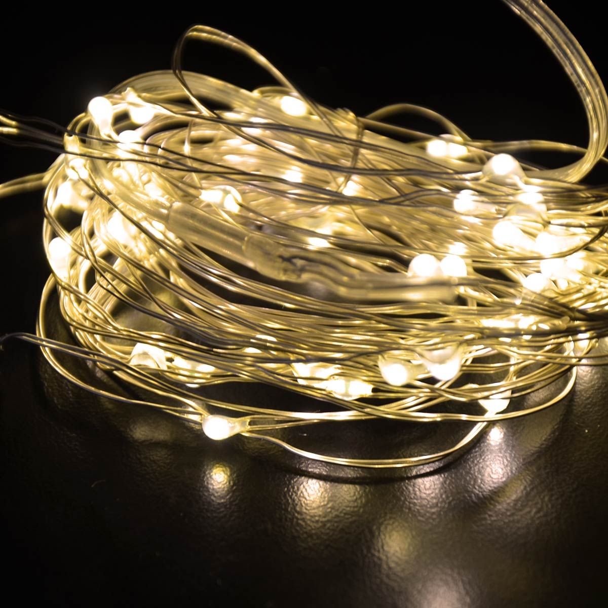 String Decoration Light Warm White 50LED (5M) Battery Operated for Christmas, Wedding and Parties