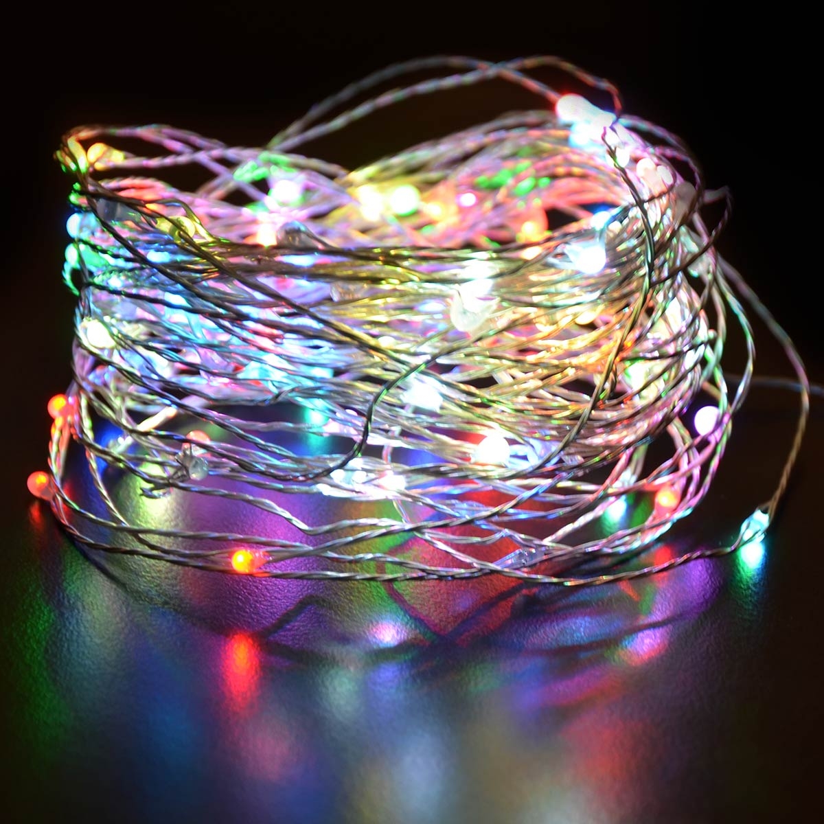 String Decoration Light Multi Color Steady On 100LED (10M) for Christmas, Wedding and Parties