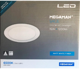 Megaman Ultra Slim LED Downlight FDL72000V0-EX 15W Daylight 6500K