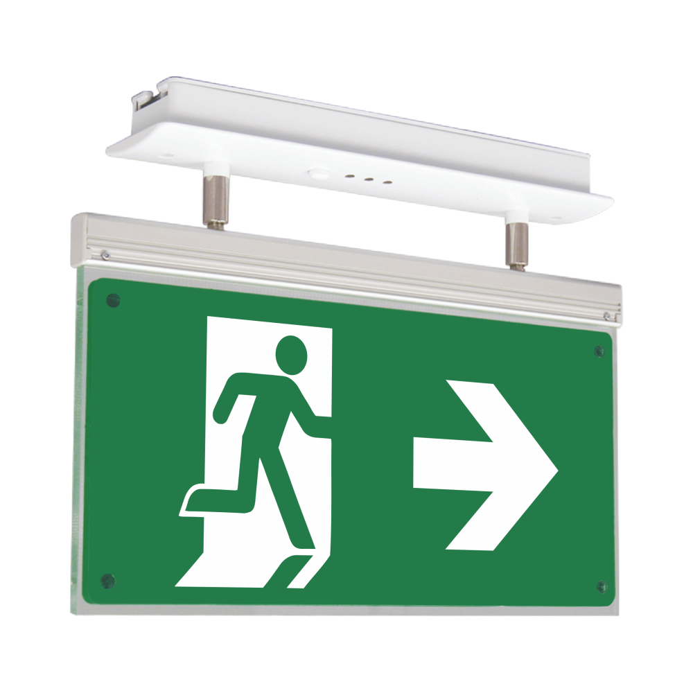 Olympia Emergency Luminar Eco Light Maintained Exit Sign Arrow Side SLD-28S- Green