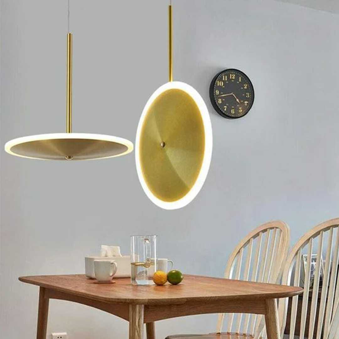 Modern Hanging Light LED Cymbal Vertical D190620 Dia200 - Gold 